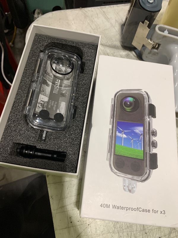 Photo 1 of FitStill 131FT/40M Underwater Waterproof Diving Housing Only for Insta 360 X4,Invisible Dive Protective Cover Shell Case for Insta 360x4 Action Camera Accessory Kit(Not for Insta 360 X5)
