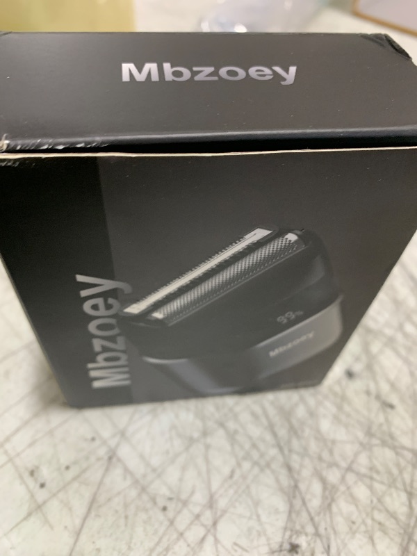 Photo 1 of Mbzoey Mini Electric Razor for Man: Electric Foil Shavers for face - IPX7 Waterproof Cordless Razor with LED Display & Fast Charge - Micro-Comb Technology & Upgraded Blades, Carbon Black