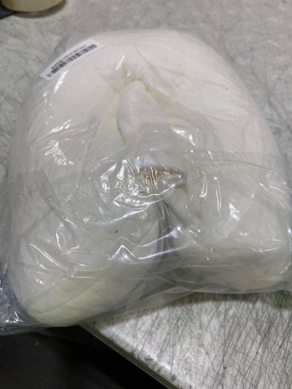 Photo 1 of Cococu Baby Head Pillow Upgraded Flat Head Pillow, Baby Neck Support for Carseat Soft and Breathable Ergonomic Design, White