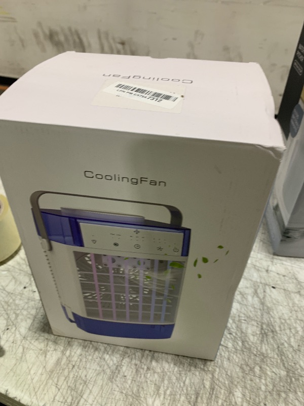 Photo 1 of Portable Air Conditioners, Air Cooler with Remoter Evaporative Personal Mini AC, 3 Wind Speed, 2-4-8H Timer, 3 Modes, Colorful Night Light, Portable AC for Room, Car, Bedroom, Camping