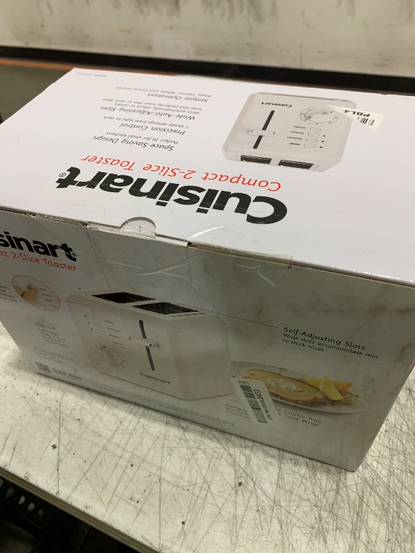 Photo 1 of Cuisinart 2-Slice Toaster, Compact, White, CPT-122