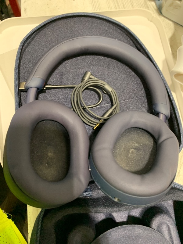 Photo 1 of Sony WH-1000XM5 Premium Noise Canceling Headphones, Auto NC Optimizer, 30-Hour Battery, Alexa Voice Control, Midnight Blue