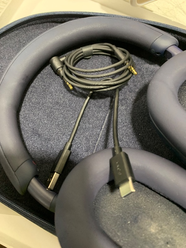 Photo 1 of Sony WH-1000XM5 Premium Noise Canceling Headphones, Auto NC Optimizer, 30-Hour Battery, Alexa Voice Control, Midnight Blue