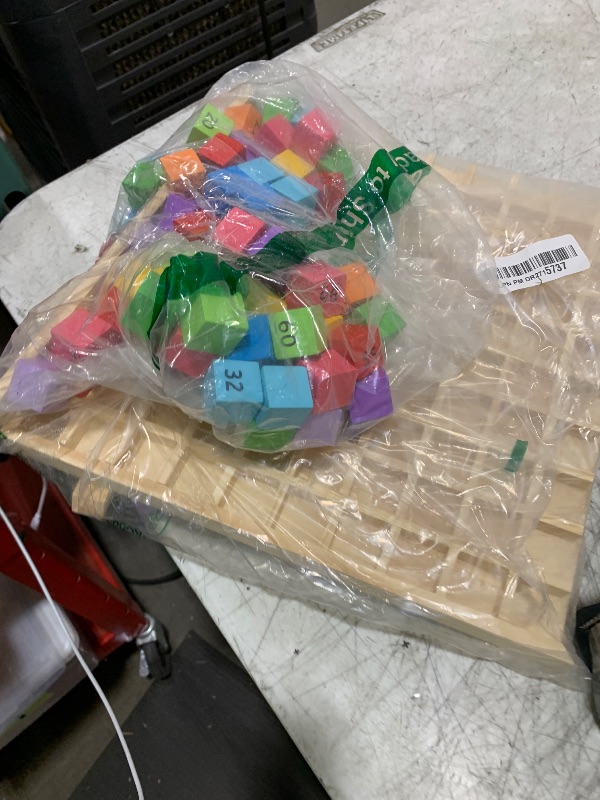Photo 1 of Bigjigs Toys, Wooden Number Counting Tray, Educational Maths Games, Montessori Toys