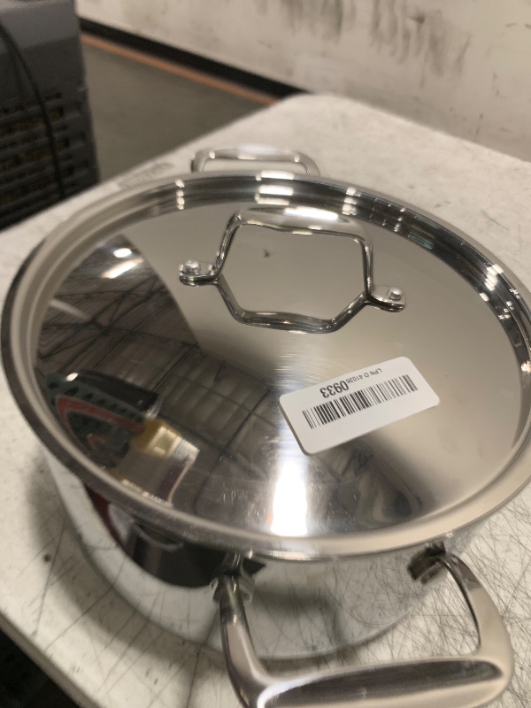 Photo 1 of Duxtop 6.5 Quart Stainless Steel Stock Pot with Lid, 3-Ply Cooking Pot for Soup, Rice, Stew, Oven and Dishwasher Safe, Compatible with Induction, Ceramic, Halogen, Gas Stove