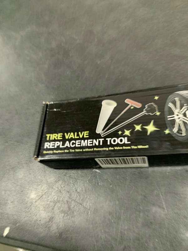 Photo 1 of LOGOL Tire Valve Stem Quick Replacement Tool Kit?51025?, Valve Stem Installation Tool for Cars, Trucks,ATVs,etc. with 4PCS TR413 Valve Stems.