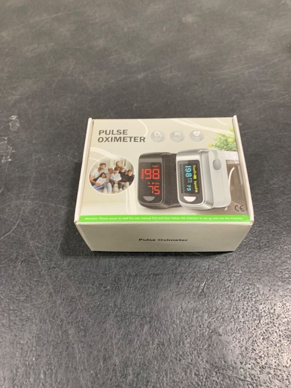 Photo 1 of Pulse Oximeter Fingertip- Mini Oximeter Oxygen Saturation Monitor for SpO2/Heart Rate/PI, with Auto Graph Display