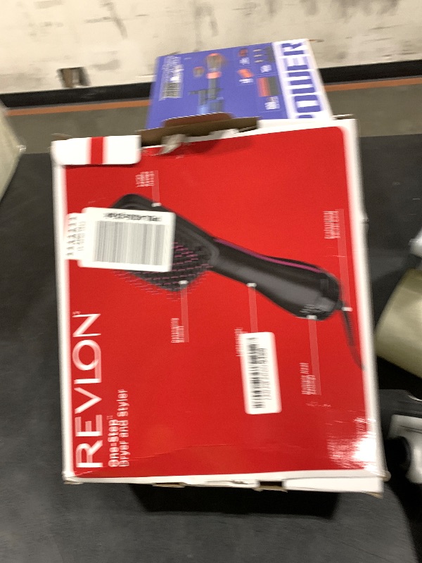 Photo 1 of REVLON One-Step Hair Dryer and Styler, All-in-One Detangling and Straightener Brush for Salon-Quality Smooth, Straight Hair, More Shine and Less Frizz, Black