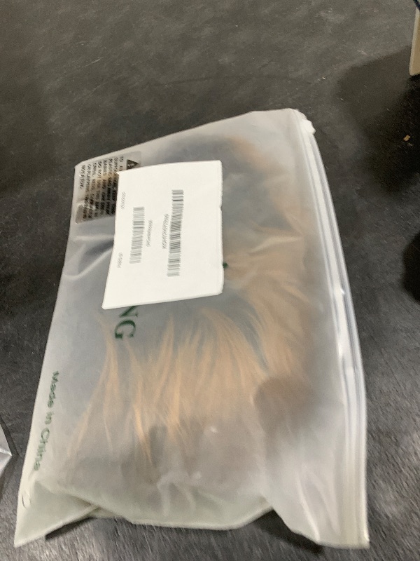 Photo 1 of Swiking Mens Short Blonde Wig Natural Synthetic Dark Roots Cosplay Hair Wigs for Male Guy Daily Wig (Blonde Mix Black)