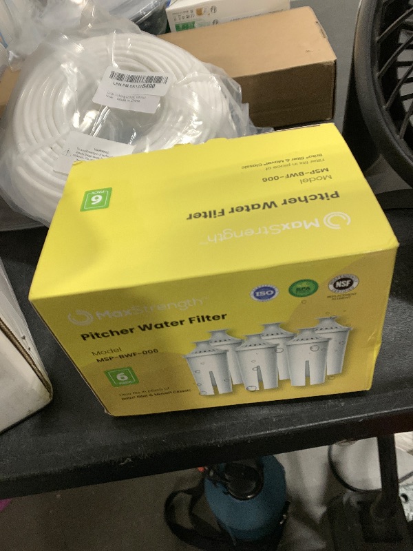 Photo 1 of Max Strength Pro Water Filter Replacement for Brita® Pitchers & Dispensers, Classic OB03, Mavea® 107007, 35557 & More, NSF Certified Water Pitcher Filter, 1 Year Supply, Fits Brita & Mavea, 6 Count