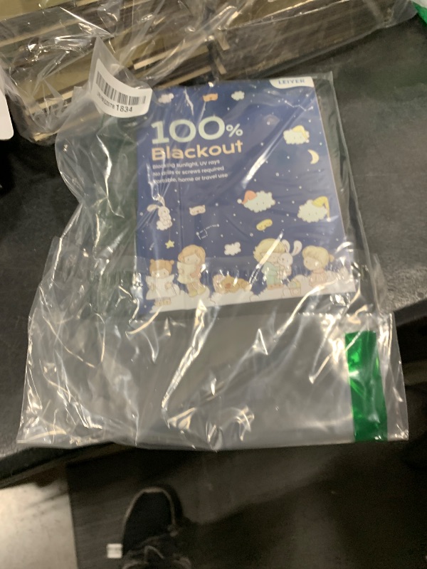 Photo 1 of 100% Blackout Curtains, Portable No Drill Window Shades, DIY Blackout Window Cover with Hook and Loop, for Bedroom, Baby Nursery, Travel, DormRoom, Apartment (31" x 72")