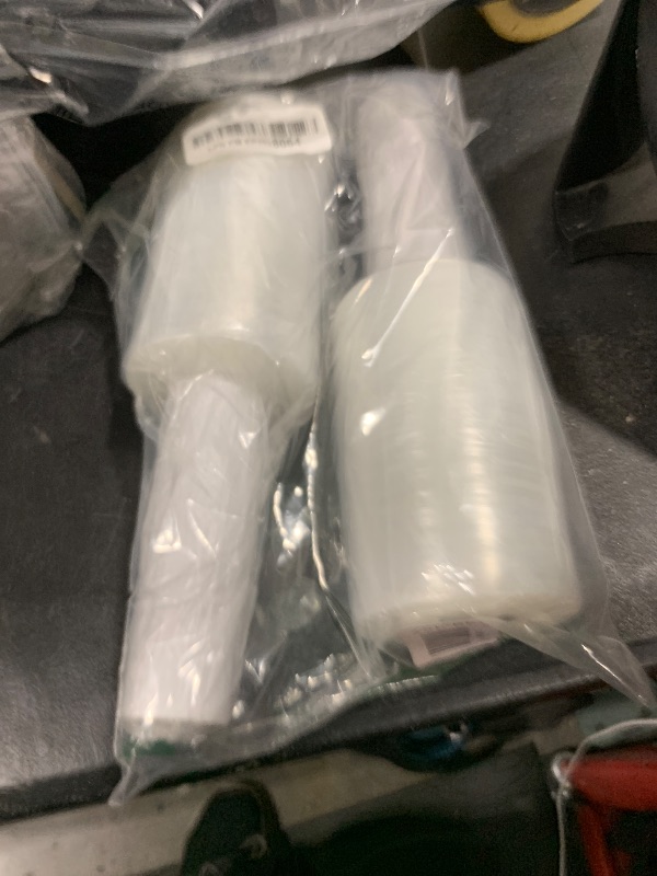 Photo 1 of 2 Pack Mini Hand Stretch Wrap 5" 1000 Ft Rolls PackageZoom Industrial Strength Clear Plastic Wrap for Box, Furniture Wrapping, 55 Gauge Shrink Wrap for Moving & Packing