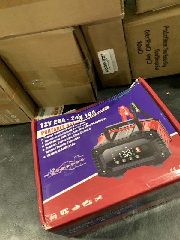 Photo 1 of YONHAN Battery Charger 20A 12V/24V LiFePO4 Lead Acid Fully Automatic Battery Maintainer, Car Battery Trickle Charger Automotive w/Repair, Winter Mode, for AGM, STD, Gel, Deep Cycle Batteries