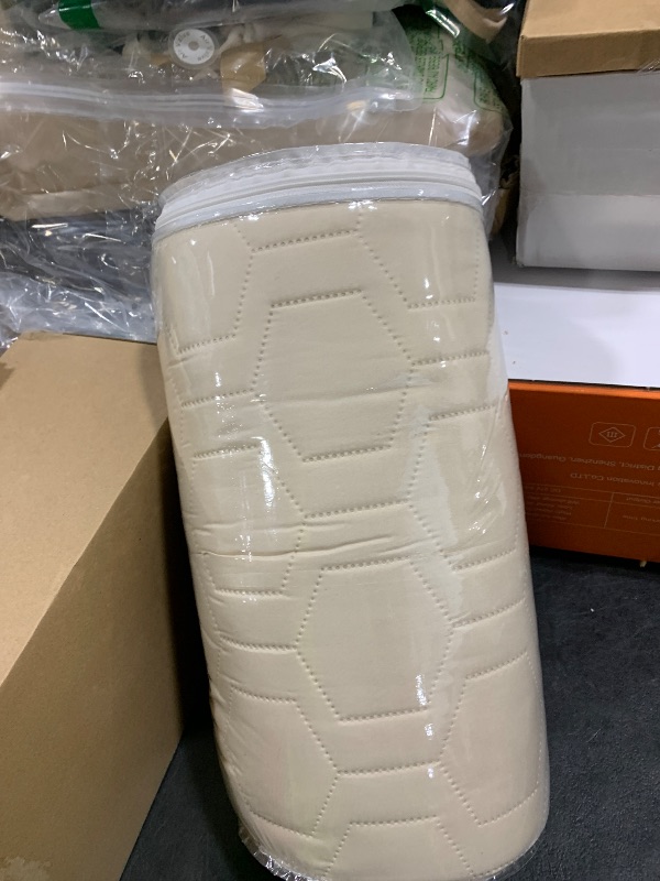 Photo 1 of Tcksstex Waterproof and Anti-Slip Dog Bed Cover and Pet Blanket Sofa Pet Bed Mat ?car Incontinence Mattress Protectors Furniture Couch Cover for Most Cats Dogs, Pets?30x70-Ivory?
