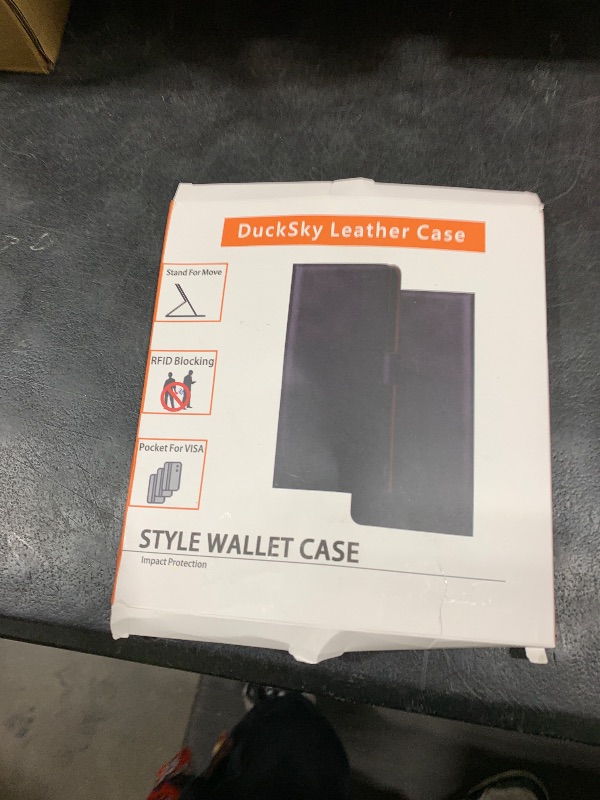 Photo 1 of DuckSky compatible with Samsung Galaxy S25 Ultra Genuine Leather Wallet case?RFID Blocking??4 Credit Card Holder??Real Leather?Flip Folio Book Phone case Cover Women Men for S25 Ultra case Light Brown