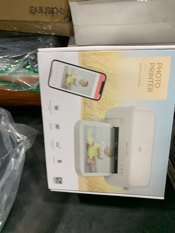 Photo 1 of 4x6 Photo Printer with 108 Sheets & 2 Ribbons - Dye Sublimation Wireless Portable Photo Printer for iPhone & Android Smartphones, Home & Travel Picture Printing, Ideal Gift, Beige