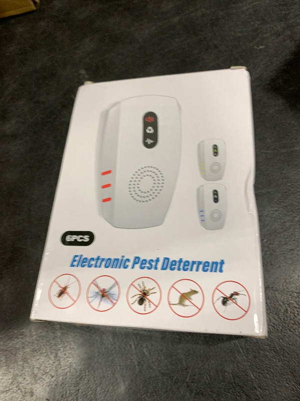 Photo 1 of 2025 Upgraded Ultrasonic Pest Repellent Indoor Insect Repeller, Pest Control, Repellent Roach, Mouse, Bugs, Mosquito, Mice, Spider, Ant, Rodent Repellent Ultrasonic Plug in, 3 Mode Switching, 6 Packs