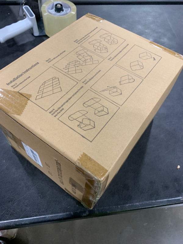 Photo 1 of HORLIMER 4.6x2.2x2.2 inches Shipping Boxes Set of 100, Brown Corrugated Cardboard Box Literature Mailer