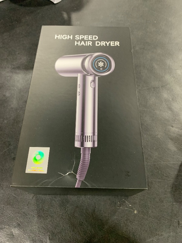 Photo 1 of Hair Dryer - High-Speed 150,000 RPM Hairdryer for Fast Drying, 500Million Negative Ionic & Thermo-Control & Cool Shot Button & Lightweight & HD Display Blow Dryer with Magnetic Diffuser & Nozzle