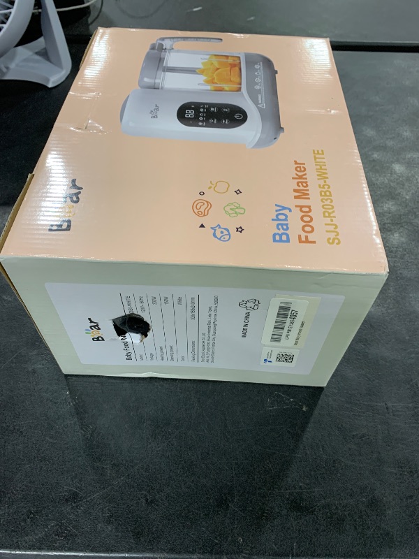 Photo 1 of BEAR 2024 Baby Food Maker | One Step Baby Food Processor Steamer Puree Blender | Auto Cooking & Grinding | Baby Food Puree Maker with Self Cleans | Touch Screen Control, White