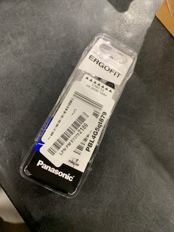 Photo 1 of Panasonic ErgoFit Wired Earbuds, 3.5mm Jack In-Ear Headphones with Dynamic Crystal-Clear Sound and Soft Ergonomic Custom-Fit Earpieces (S/M/L), for Phones and Laptops - RP-HJE120-KA (Matte Black)