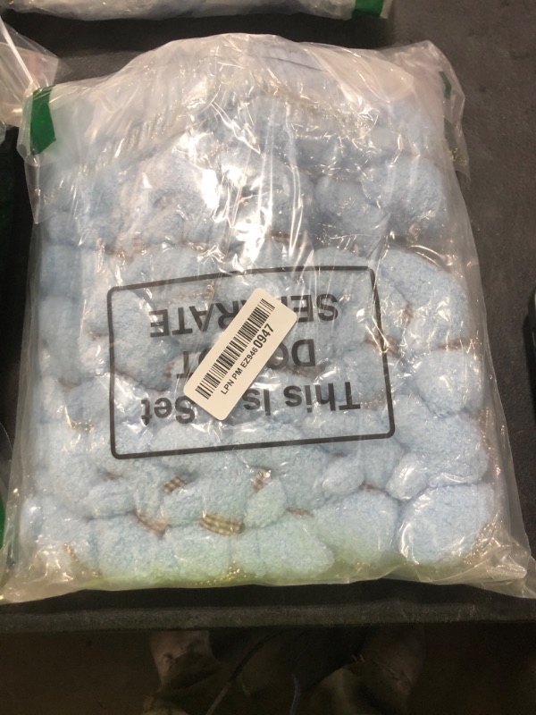 Photo 1 of Sasylvia 25 Set Bear Baby Shower Favors for Guest Blue Mini Tiny Plush Bear Toy Keychains Thank You Tags Organza Bag