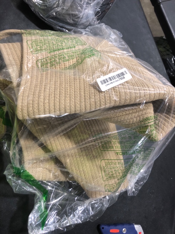 Photo 1 of 105L Extra Large Laundry Hamper Basket by Fiona's magic, Woven Tall Clothes Hamper for Storage Blanket, Toys and Dirty Cothes in Bedroom and Living Room Organizer, Jute Brown