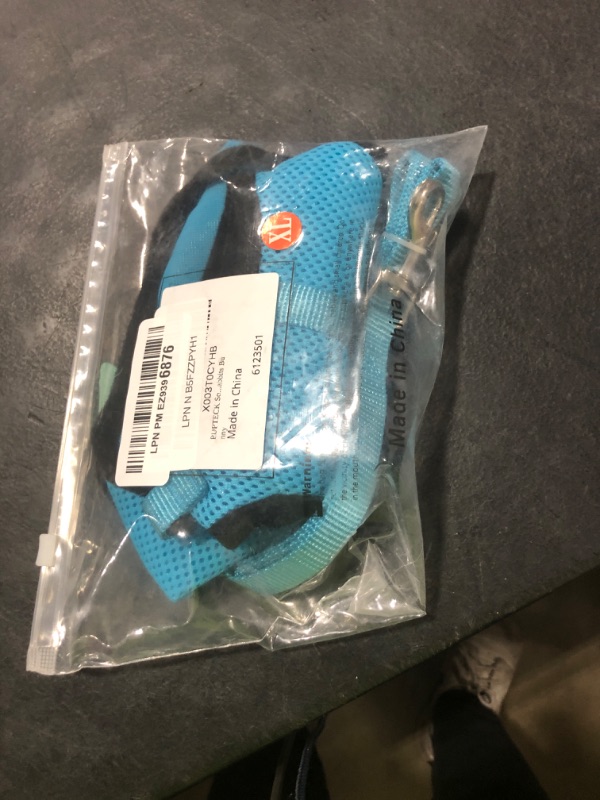 Photo 1 of PUPTECK Soft Mesh Cat Vest Harness and Leash Set Puppy Padded Pet Harnesses Escape Proof for Cats Small Dogs Rabbits Bunny