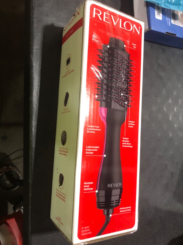 Photo 1 of REVLON One-Step Volumizer Hair Dryer and Styler with Improved Motor – Easy Salon-Style Blowouts – Less Frizz, More Shine, and Reduced Heat Damage, for all Hair Types and Lengths (Black)