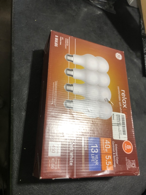 Photo 1 of GE Refresh 40-Watt EQ Daylight Dimmable Light Bulbs (8-Pack)