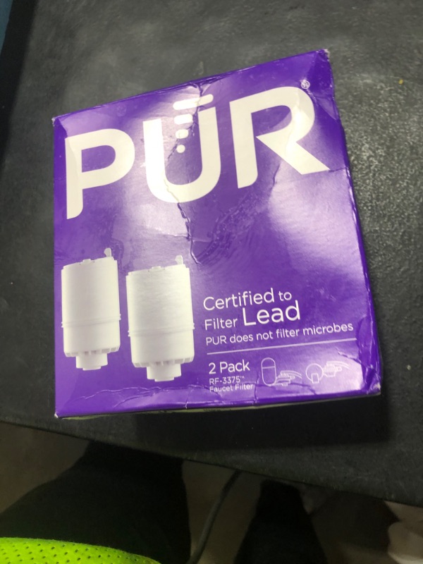 Photo 1 of PUR Faucet Mount Replacement Filter 2-Pack, Genuine PUR Filter, 2-in-1 Powerful Filtration, Includes Lead Removal, 6-Month Value, White (RF33752)