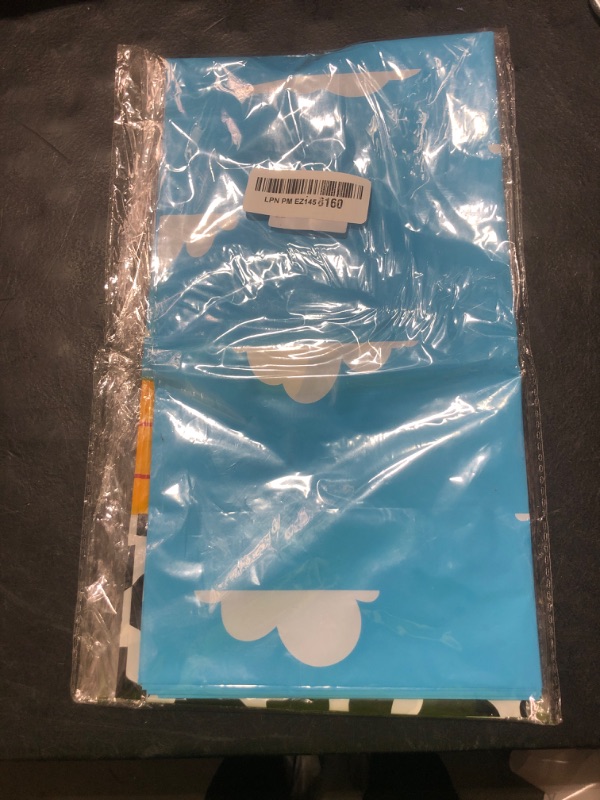 Photo 1 of Heboland 3 Pieces Cartoon Toy Baby Shower Decorations Tablecloth, It's A Boy Story Baby Shower Decorations Large Size 54 x 108 Inch Rectangular Plastic Table Cloth