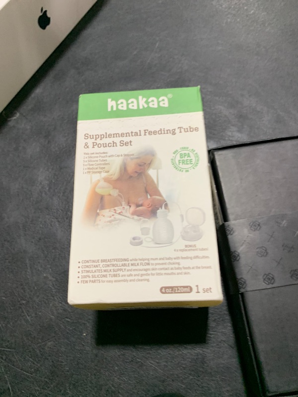Photo 1 of haakaa Supplemental Feeding Tube & Pouch Set,Baby Supplemental Nursing System,SNS Breastfeeding System,Food Grade Silicone