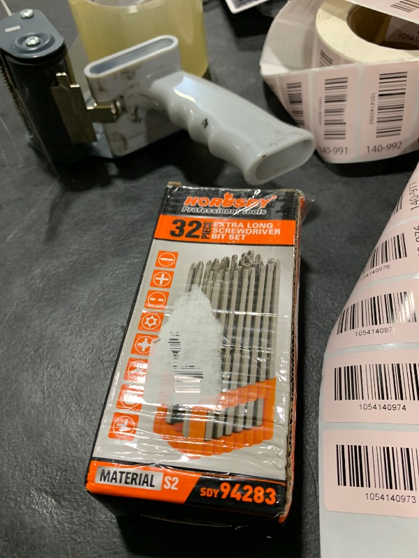Photo 1 of HORUSDY 32-Piece 1/4" Shan Extra Long Security Power Bit Set, 6" Long Tamper Proof Security Bits, S2 Steel.