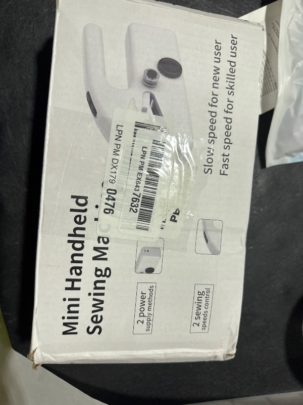 Photo 1 of Upgraded Portable Mini Sewing Machine - USB C Cable, Quick Sewing for DIY, Fabrics, Clothes, Home & Travel (2 Power Modes)