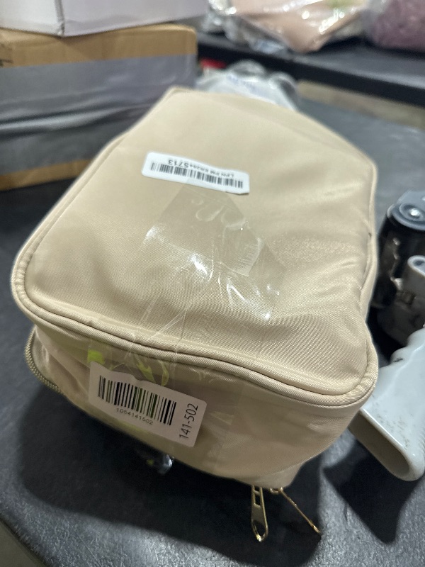 Photo 1 of Jaffzora Wearable Breast Pump Bag with Cooler Compartment Fits for Willow/Elvie/Momcozy M5/S12 Pro/Medela, Breast Milk Travel Tote Bag with Ice Pack & Waterproof Mat,Apricot