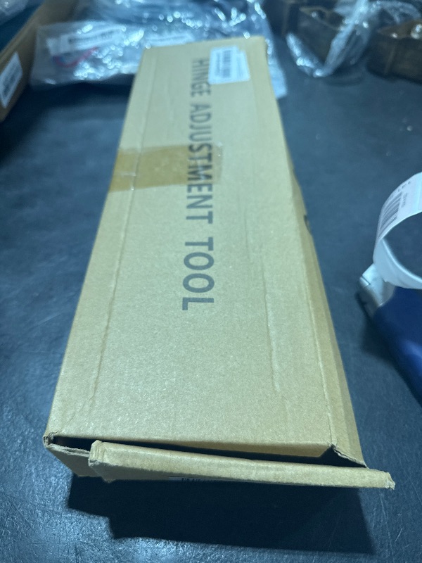 Photo 1 of 4 in 1 Door Hinge Adjustment Tool with Protective Gloves, Heavy Duty Painted Steel Hinge Bender Wrench with Rubber Grip, Door Gap Adjusting Wrench for Residential & Commercial Use