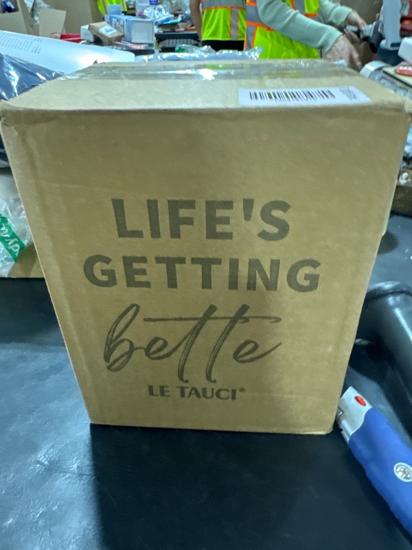 Photo 1 of LE TAUCI Utensil Holder, 7.3"+5.4" Ceramic Kitchen Utensil Holder for Countertop, Black Cooking Utensil Crocks for Kitchen Counter, Morden Utensil Organizer for Spatula, Set of 2, Marble Dark Olive