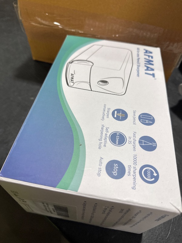 Photo 1 of AFMAT Heavy Duty Electric Pencil Sharpener, Auto Stop Classroom Pencil Sharpeners for 6-11mm No.2/Colored Pencils, Standard/Large Pencils, Fast Sharpen in 3s, Sharp Point, Green