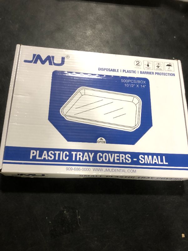Photo 1 of JMU 500pcs Dental Tray Covers, 10.5" x 14", Disposable Plastic Tray Sleeves Fit for Ritter Size B Trays