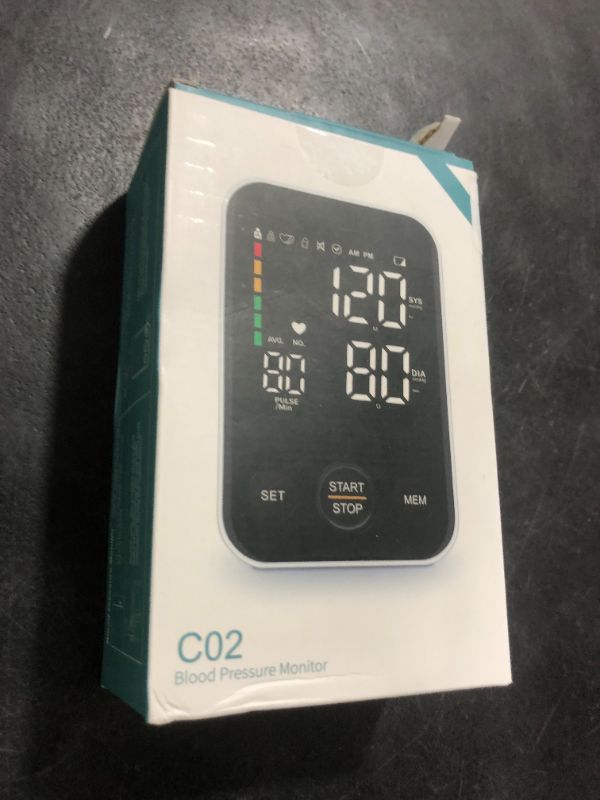 Photo 1 of Oklar Blood Pressure Monitor Upper Arm Monitors for Home Use BP Machine Sphygmomanometer with 2x120 Reading Memory Adjustable Arm Cuff 8.7"-15.7" Large Display with LED Background Light Storage Bag