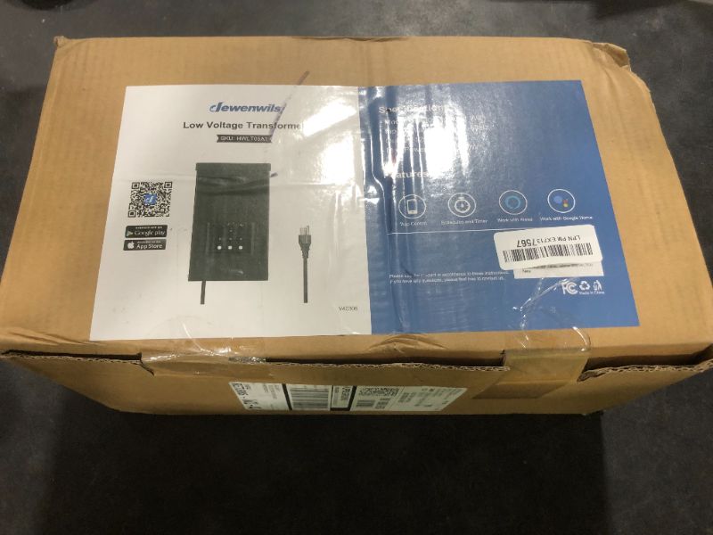 Photo 1 of DEWENWILS Smart Low Voltage Landscape Transformer 300W, 3 Independent Outputs, 120V AC to 12V/14V AC, Landscape Lighting Transformer with Schedule & Timer, Compatible with Alexa & Google Assistant