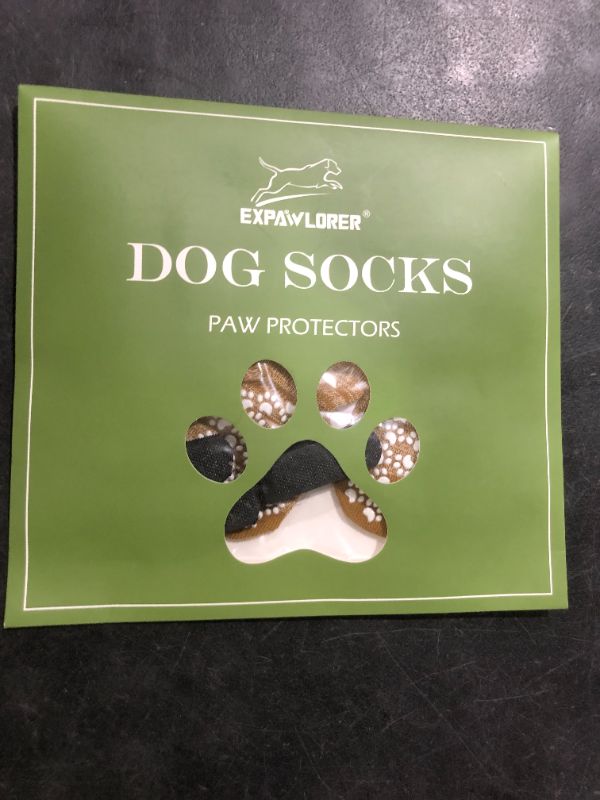 Photo 1 of EXPAWLORER Anti Slip Dog Socks to Prevent Licking Paws, Dog Shoes for Hot Pavement, Dog Booties for Small Medium Large Senior Dogs, Traction Control Boots & Paw Protectors for Hardwood Floors