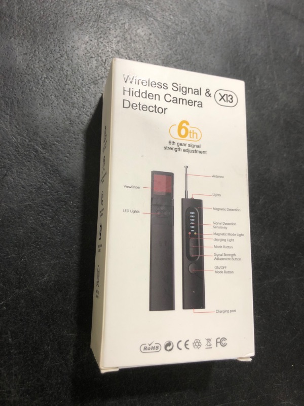 Photo 1 of CoolMouse Hidden Camera Detectors, Spy Camera Detectors, Signal Scanner, Hidden Device Finder for Hotels Car Office Home Travel, 5 Levels Sensitivity 4 Modes, 25H Working Time