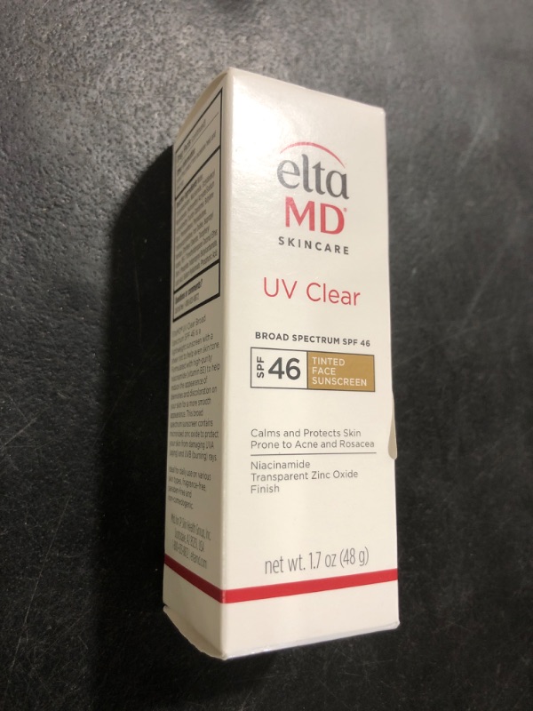 Photo 1 of EltaMD UV Clear Tinted Sunscreen for Face, SPF 46 with Zinc Oxide, Oil-Free, Dermatologist Recommended, For Acne-Prone Sensitive Skin, 1.7 oz
