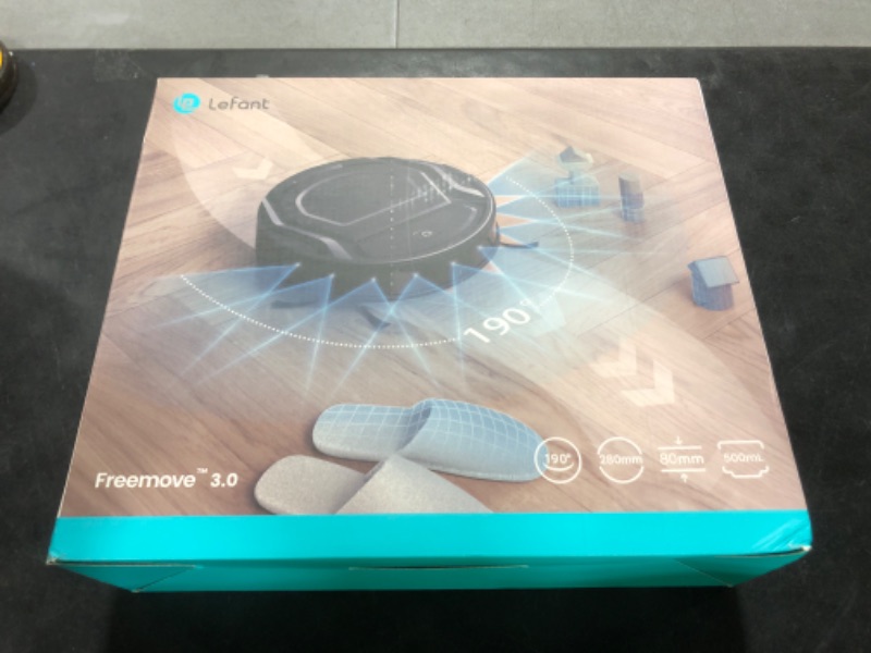 Photo 1 of Lefant M210 Pro Robot Vacuum with 2200 Pa Powerful Suction, 6 Cleaning Modes, 120 Mins Runtime, Quiet, Self-Charging, Voice Control, Ideal for Pet Hair and Hard Floor, White