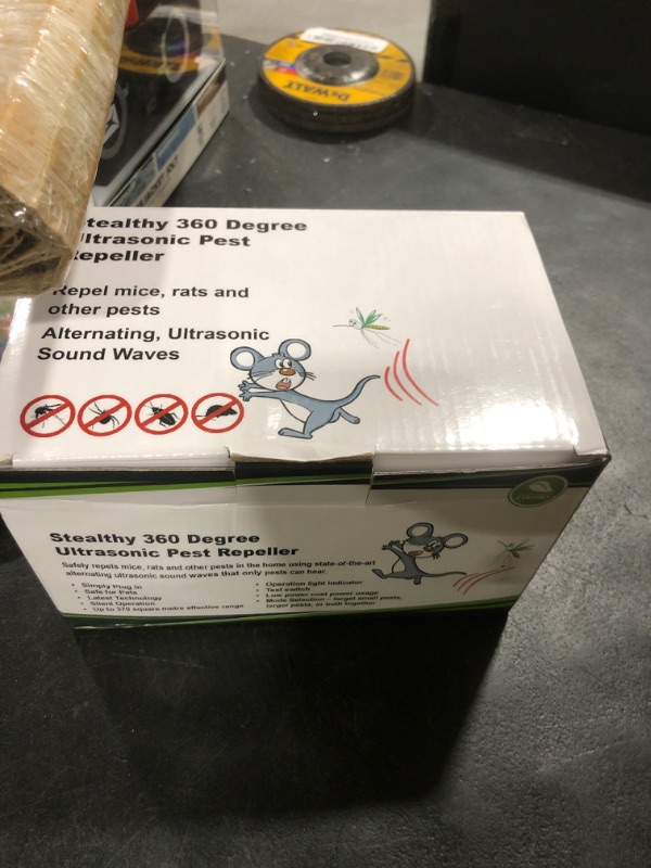 Photo 1 of Ultrasonic Rodent Repellent Plug in, Indoor Pest Control for Mice Squirrel Rat Roach Spider Repelling, Electronic Plug in for House Kitchen Garage Basement with Mouse and Rat Repeller