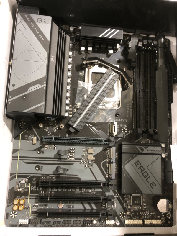 Photo 1 of GIGABYTE B650 Eagle AX AM5 LGA 1718 AMD B650 ATX, DDR5 Triple M.2, PCIe 5.0, USB 3.2 Gen2x2 Type-C, AMD Wi-Fi 6E, Realtek GbE LAN