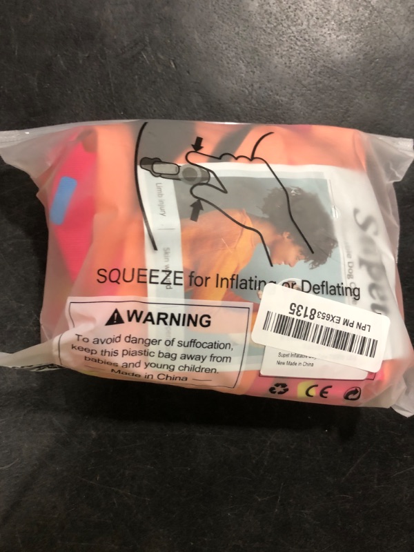 Photo 1 of Supet Inflatable Dog Cone Collar Alternative After Surgery, Pet Neck Donut Collar Recovery E Collar for Neuter, Soft Dog Cone for Small Medium Large Dogs