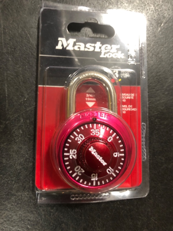 Photo 1 of Master Lock 1530DCM School or Gym Locker Lock Combination Padlock, Back to School Essential, Pack of 1 - Colors May Vary
